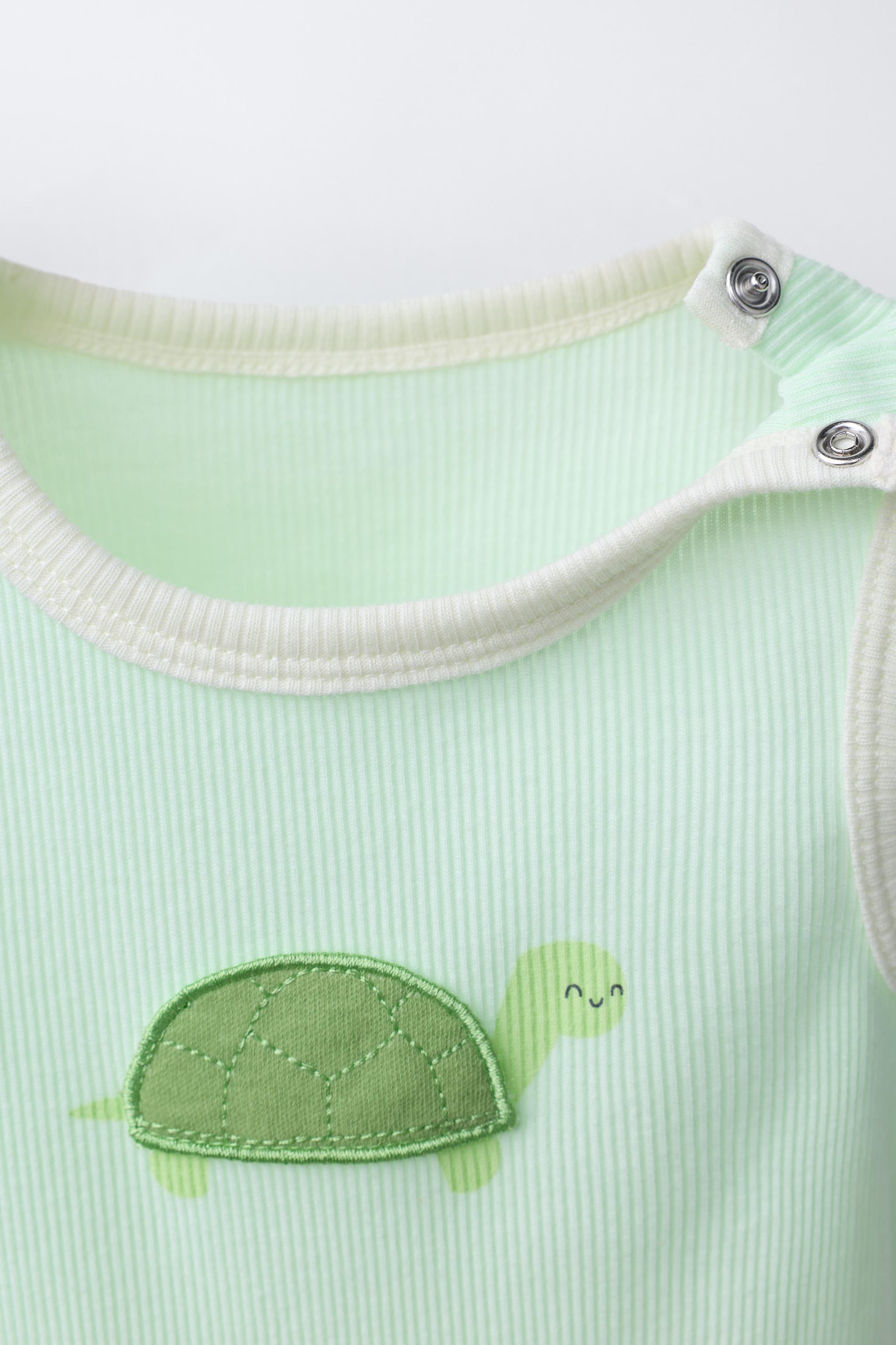 THREE-PACK OF SLEEVELESS BODYSUITS WITH PATCHES